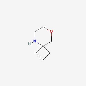 molecular formula C7H13NO B1396203 8-氧杂-5-氮杂螺[3.5]壬烷 CAS No. 602326-48-7