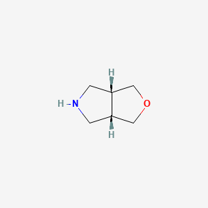 molecular formula C6H11NO B1396204 (3aR,6aS)-rel-Hexahydro-1H-furo[3,4-c]pyrrole CAS No. 55129-05-0