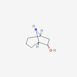 molecular formula C7H13NO B1396205 (1R,5S,6S)-rel-8-氮杂双环[3.2.1]辛烷-6-醇 CAS No. 169124-63-4