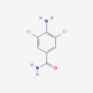 molecular formula C7H6Cl2N2O B13962085 4-Amino-3,5-dichlorobenzamide CAS No. 63887-26-3