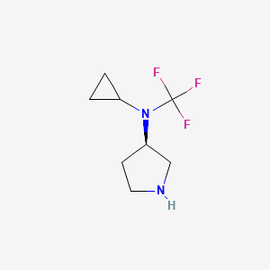 molecular formula C8H13F3N2 B13962099 (R)-N-cyclopropyl-N-(trifluoromethyl)pyrrolidin-3-amine 