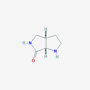 molecular formula C6H10N2O B1396212 cis-Hexahydropyrrolo[3,4-B]pyrrol-6(6AH)-one CAS No. 1021878-40-9