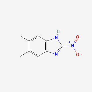 molecular formula C9H9N3O2 B13962123 Benzimidazole, 5,6-dimethyl-2-nitro- CAS No. 5709-69-3