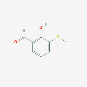 molecular formula C8H8O2S B13962131 2-Hydroxy-3-(methylthio)benzaldehyde CAS No. 67868-82-0