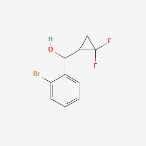 molecular formula C10H9BrF2O B1396217 (2-Bromophenyl)-(2,2-difluorocyclopropyl)methanol CAS No. 1350637-25-0