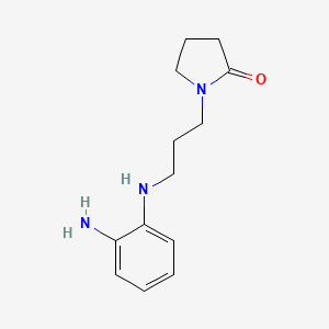 molecular formula C13H19N3O B13962188 1-[3-(2-Aminoanilino)propyl]pyrrolidin-2-one CAS No. 380605-16-3