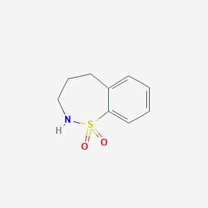 molecular formula C9H11NO2S B1396219 2,3,4,5-四氢苯并[f][1,2]噻zepine 1,1-二氧化物 CAS No. 1337570-31-6