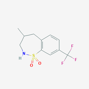 4-Methyl-8-(trifluoromethyl)-2,3,4,5-tetrahydrobenzo[f][1,2]thiazepine 1,1-dioxide