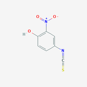 molecular formula C7H4N2O3S B13962213 Phenol, 4-isothiocyanato-2-nitro-(9CI) 