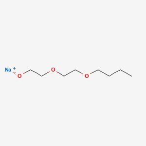 molecular formula C8H17NaO3 B13962274 Sodium 2-(2-butoxyethoxy)ethanolate CAS No. 38321-18-5