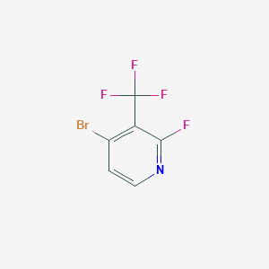 molecular formula C6H2BrF4N B1396228 4-Bromo-2-fluoro-3-(trifluoromethyl)pyridine CAS No. 1227496-58-3