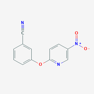 molecular formula C12H7N3O3 B13962293 3-(5-Nitropyridin-2-yloxy)benzonitrile 