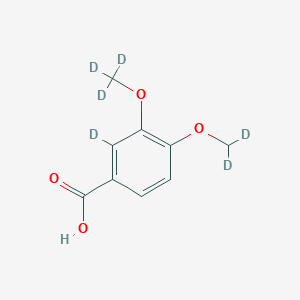 molecular formula C9H10O4 B13962308 2-Deuterio-4-(dideuteriomethoxy)-3-(trideuteriomethoxy)benzoic acid 