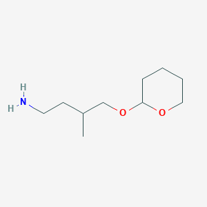 molecular formula C10H21NO2 B13962311 3-Methyl-4-(oxan-2-yloxy)butan-1-amine 