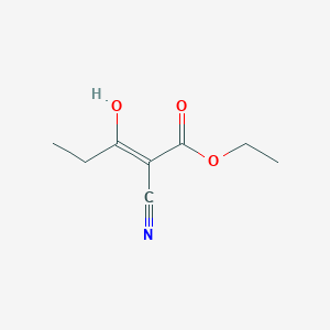ethyl (2Z)-2-cyano-3-hydroxypent-2-enoate
