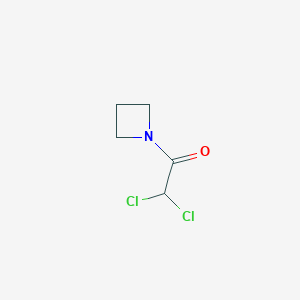 molecular formula C5H7Cl2NO B13962333 1-(Azetidin-1-yl)-2,2-dichloroethan-1-one CAS No. 73512-38-6