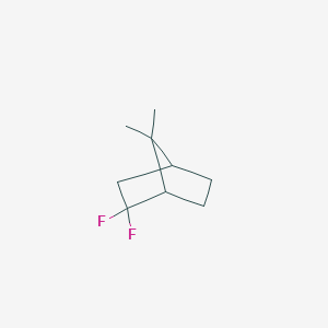 molecular formula C9H14F2 B13962373 Norbornane, 2,2-difluoro-7,7-dimethyl- 
