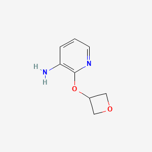molecular formula C8H10N2O2 B1396238 2-(Oxetan-3-yloxy)pyridin-3-amine CAS No. 1349718-81-5