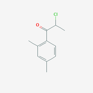 molecular formula C11H13ClO B13962381 2-Chloro-1-(2,4-dimethylphenyl)propan-1-one CAS No. 78978-71-9