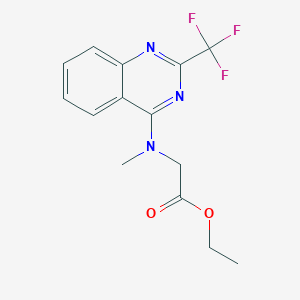 [Methyl-(2-trifluoromethyl-quinazolin-4-yl)-amino]-acetic acid ethyl ester
