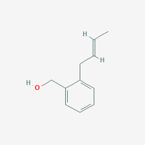 molecular formula C11H14O B13962396 [2-[(E)-but-2-enyl]phenyl]methanol 