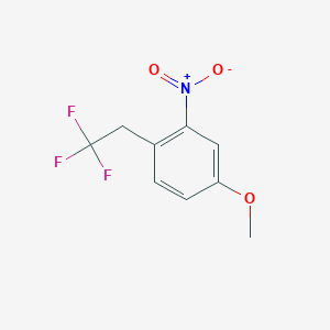 molecular formula C9H8F3NO3 B13962403 4-Methoxy-2-nitro-1-(2,2,2-trifluoroethyl)benzene 