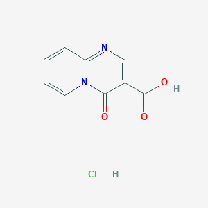 molecular formula C9H7ClN2O3 B1396244 4-Oxo-4H-pyrido[1,2-a]pyrimidine-3-carboxylic acid hydrochloride CAS No. 1185300-03-1