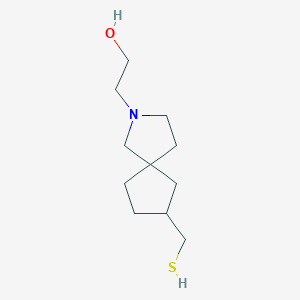 molecular formula C11H21NOS B13962479 2-(7-(Mercaptomethyl)-2-azaspiro[4.4]nonan-2-yl)ethanol 