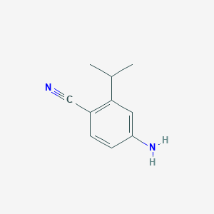 molecular formula C10H12N2 B13962489 4-Amino-2-isopropylbenzonitrile 