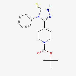 tert-butyl 4-(5-mercapto-4-phenyl-4H-1,2,4-triazol-3-yl)piperidine-1-carboxylate