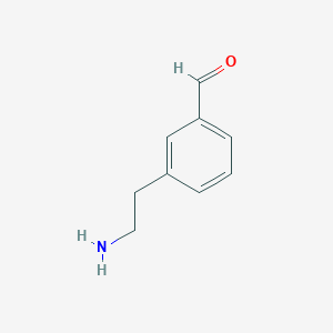 molecular formula C9H11NO B13962525 3-(2-Aminoethyl)benzaldehyde CAS No. 219919-50-3