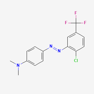 molecular formula C15H13ClF3N3 B1396253 (4-{(E)-[2-Chloro-5-(trifluoromethyl)-phenyl]diazenyl}phenyl)dimethylamine CAS No. 849-92-3