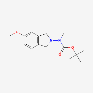 molecular formula C15H22N2O3 B13962549 tert-Butyl (5-methoxyisoindolin-2-yl)(methyl)carbamate 