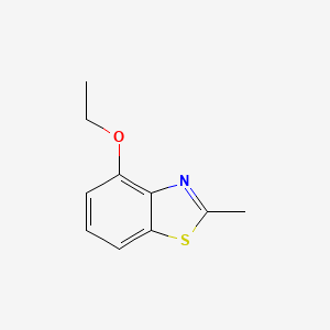 molecular formula C10H11NOS B13962553 4-Ethoxy-2-methylbenzothiazole CAS No. 90921-54-3