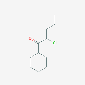 molecular formula C11H19ClO B13962594 2-Chloro-1-cyclohexylpentan-1-one CAS No. 24251-76-1