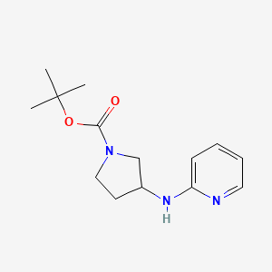 molecular formula C14H21N3O2 B13962598 tert-Butyl 3-(pyridin-2-ylamino)pyrrolidine-1-carboxylate 