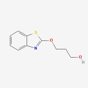 molecular formula C10H11NO2S B13962605 3-(Benzo[d]thiazol-2-yloxy)propan-1-ol 