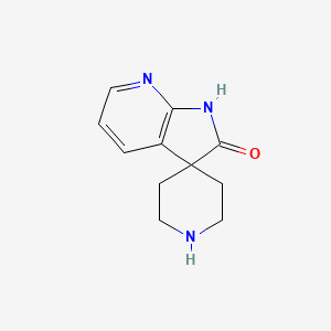 molecular formula C11H13N3O B1396261 Spiro[piperidine-4,3'-pyrrolo[2,3-b]pyridin]-2'(1'H)-one CAS No. 884049-52-9