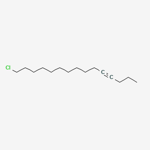 molecular formula C15H27Cl B13962610 15-Chloro-4-pentadecyne CAS No. 56554-70-2