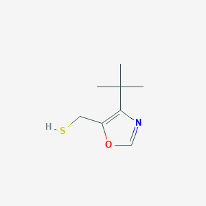 molecular formula C8H13NOS B13962624 (4-(Tert-butyl)oxazol-5-yl)methanethiol 