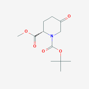 molecular formula C12H19NO5 B1396263 (S)-1-tert-Butyl 2-methyl 5-oxopiperidine-1,2-dicarboxylate CAS No. 915976-31-7