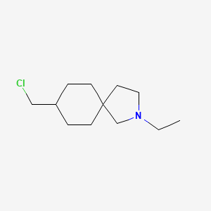 molecular formula C12H22ClN B13962668 8-(Chloromethyl)-2-ethyl-2-azaspiro[4.5]decane 