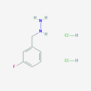 molecular formula C7H11Cl2FN2 B1396267 (3-氟苄基)肼二盐酸盐 CAS No. 1000805-94-6