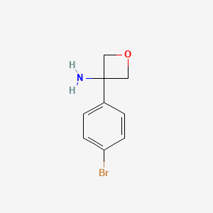 3-(4-Bromophenyl)oxetan-3-amine