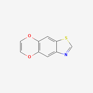 molecular formula C9H5NO2S B13962696 [1,4]Dioxino[2,3-f][1,3]benzothiazole CAS No. 326-25-0