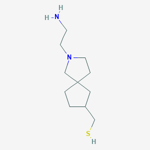 molecular formula C11H22N2S B13962742 (2-(2-Aminoethyl)-2-azaspiro[4.4]nonan-7-yl)methanethiol 
