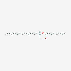 molecular formula C22H44O2 B13962771 Octanoic acid, 2-tetradecyl ester CAS No. 55193-79-8
