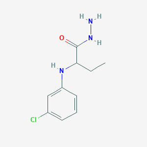 molecular formula C10H14ClN3O B1396279 2-[(3-氯苯基)氨基]丁酰肼 CAS No. 1306738-24-8