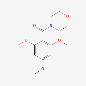 molecular formula C14H19NO5 B13962823 N-(2,4,6-Trimethoxybenzoyl)-morpholine CAS No. 64038-97-7