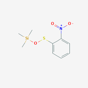 molecular formula C9H13NO3SSi B13962836 Trimethyl{[(2-nitrophenyl)sulfanyl]oxy}silane CAS No. 58534-20-6